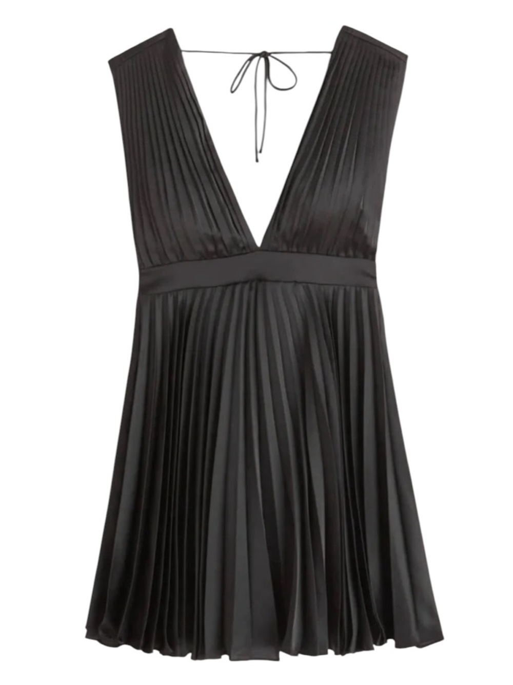 Abercrombie & Fitch Plunge Pleated Mini Dress NWOT Size XLP